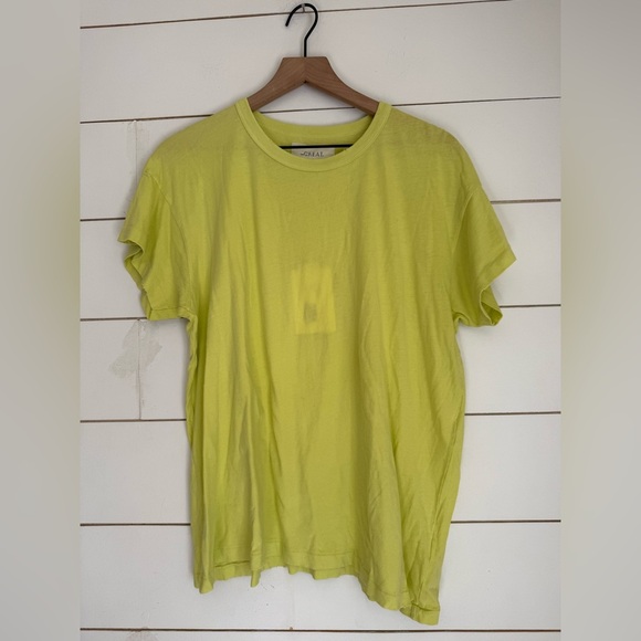 The GREAT. 2 Top The Little Tee in Lime Zest 100% cotton NWT - Picture 3 of 10
